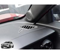 Couvercle en acier pour Alfa.Romeo Junior | Cadres décoratifs pour prises d'air | 2 pièces inox électrique hybride Q4 rapide intense spécial Milan accessoires tuning pièces