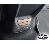 Couvercle en acier pour Cupra.Born | Couleur style COPPER - décor de fente USB arrière | 1 pièce électrique électrique électrique e-Boost Impulse VZ Edition Advantage Dynamic Born Tuning Accessoires