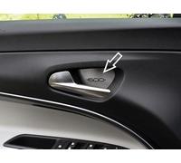 Couvercle en acier pour Fiat.600 600e | Décorations pour poignées de porte | 4 pièces inox électrique hybride rouge (RED) LA PREMIÈRE 600 Accessoires Tuning Kit Pièces