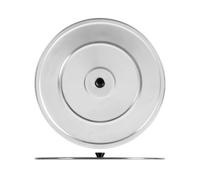 Couvercle En Aluminium Pour Tomate Avec Bouton Monté 40 Cm, Argent
