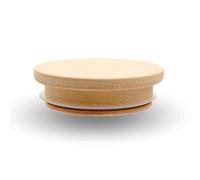 Couvercle en Bois avec Joint - Hêtre, Couvercle de pot en bois, Couvercle de tasse en bois (73/60mm)