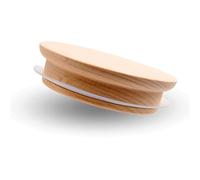 Couvercle en Bois avec Joint - Hêtre, Couvercle de pot en bois, Couvercle de tasse en bois (80/68mm)