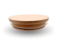 Couvercle en Bois avec Joint - Hêtre, Couvercle de pot en bois, Couvercle de tasse en bois (92/78mm)