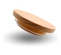 Couvercle en Bois avec Joint - Hêtre, Couvercle de pot en bois, Couvercle de tasse en bois (93/68mm)
