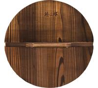 Couvercle en bois naturel pour wok sain et respectueux de l'environnement, antibactérien léger (40 cm)