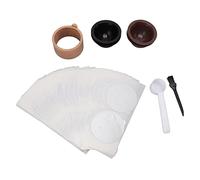 COUVERCLE EN FEUILLE D'ALUMINIUM POUR CAFÉ CAPSULES DE FILM D'ÉTANCHÉITÉ AUTO-ADHÉSIF À JOINT FACILE SUPPORT EN BOIS (Tapez 2)