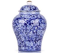 Couvercle en gingembre Chinese Ancient wind, vase vintage en porcelaine à fleurs vertes, style traditionnel chinois Ming et Qing(pot de fleur)