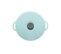 Couvercle en silicone avec joint anti-déversement et résistant à l'huile pour une utilisation en cuisine, passe au micro-ondes et au four, poignées ergonomiques et design empilable peu encombrant