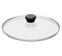 Couvercle en verre 32 cm avec bouton bakélite noire cookway fixe