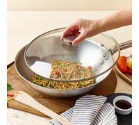 - Couvercle En Verre Avec Pontet En Inox - Diamètre 24 Cm -