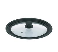 Kela 11442 couvercle Rond Noir, Transparent