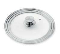 Couvercle en verre et inox multidiamètre 28, 30 et 32 cm Mathon