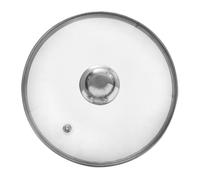 Orion Haushaltswaren – Couvercle en verre 22 cm – Anneau inox, résistant 200°C, poignée ergonomique