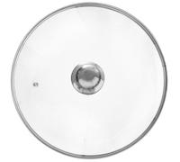 Orion Couvercle en verre résistant à la chaleur B07HXV65NN, anneau et bord inox Ø 30 cm