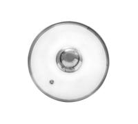 Orion Couvercle en verre ORION – anneau inox – résistant 200 °C – Ø 14 cm