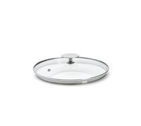 Couvercle en verre pontet inox à cerclage profond Alchimy ø 20 cm