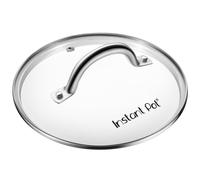 Couvercle en verre tremp pour mini-marmite Instant Pot de 7,6 po (3 pintes), poign e et rebord en acier inoxydable, transparent