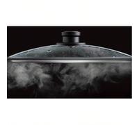 Couvercle en verre trempé, couvercle universel rond transparent résistant à la chaleur pour wok/poêle 28 cm,20 cm,16 cm,18 cm,30 cm,22 cm,26 cm,24 cm,14 cm,32 cmProtection en verre trempé