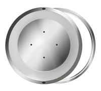 Couvercle encastré en acier inoxydable pour herbe - Capacité de charge de 70 kg - Couvercle de chambre d'inspection pour jardin et cour 60 x 60 cm et design élégant