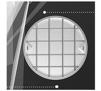 Couvercle et Cadre de Regard de Visite Invisibles en Acier Inoxydable, encastrés, pour Inspection des eaux usées, pour Une Utilisation extérieure/intérieure, Base métallique Durable pour Cou