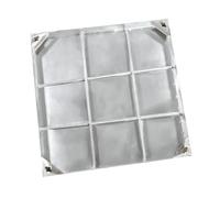 Couvercle et cadre de regard dissimulés en acier inoxydable, adapté à une utilisation intérieure/extérieure sur les trottoirs, les allées, les surfaces de patio(304,27.5in)