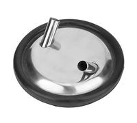 Couvercle et joint de seau à lait en acier inoxydable pour machine à traire, deux couvercles ouverts, durable, facile à nettoyer, pour traire les vaches, chèvres, moutons, 8" de
