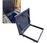 Couvercle étanche de trappe d'évacuation, gris foncé, pour sous-sol/regard/accès d'urgence/cave, avec joint d'étanchéité en caoutchouc pour l'extérieur de la maison.