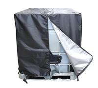 Couvercle étanche - Guard IBC Tank Shield, Pare-soleil résistant aux intempéries Couvercle de conteneur IBC | Couvercle de réservoir IBC noir avec fermeture éclair, protège le réservoir d'eau du