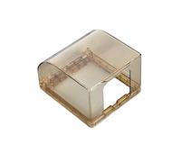 Couvercle étanche pour interrupteur de salle de bain - Hauteur : 7,5 cm - Protection pour prise de courant de sécurité - Interrupteur à bascule - Boîtier avant pour prise murale - Marron