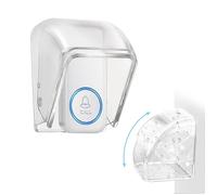 Couvercle Étanche Transparente pour Bouton de Sonnette, Flip Top Housse de Protection Sonnette sans Fil(9,7x6,4x6,4 cm)