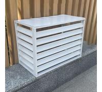 Couvercle extérieur en aluminium pour climatiseur - Protection pour unité de climatisation, panneaux de clôture occultants autoportants, abri pour poubelle, couvercle pour condenseur d'équip