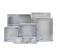 Couvercle extérieur Transparent, boîte étanche en plastique, surveillance ABS, boîte de jonction extérieure, boîtier de commutation scellé étanche à la pluie(F2-T 158x90x60mm)
