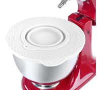 Couvercle flexible anti-fuite pour bol mélangeur 4, 5-5, blanc | Couvercle de bol anti-fuite, espace de rangement peu encombrant, passe au lave-vaisselle, accessoire de cuisine