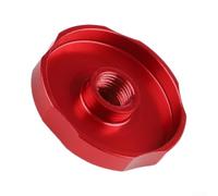 Couvercle Fourche Vélo Aluminium 30mm Pour AV | Alliage aluminium, diamètre 30mm, valve AV 7mm, anodisé, anti-rouille, léger(Red)