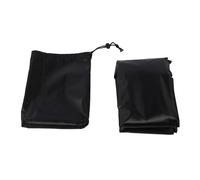 Couvercle fourre-tout Ibc pour réservoir d'eau extérieur 1000l couvercle 210d tonne conteneur sac, et isolé à la chaleur usine sac seau à eau argent adapté pour diverses (Noir)