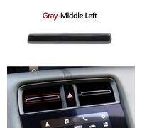 Couvercle Garniture de grille de ventilation centrale gauche et droite for climatiseur de voiture, compatible avec Porsche Taycan 9J1 (2019, 2020, 2021, 2022, 2023, 2024, 2025)(Gray Middle L)