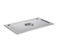 APS Germany Couvercle Vogue K926 en acier inoxydable poignée centrale pour poêle 1/1 Gastronorm