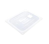 Couvercle GN 1/2 en polypropylène, transparent, empilable, passe au lave-vaisselle