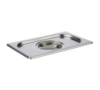 APS Germany Couvercle GN 1/4 81495 – acier inoxydable, sans logement pour cuillère, 160×265×30 mm