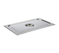 APS Germany Couvercle GN 1/4 81495 – acier inoxydable, sans logement pour cuillère, 160×265×30 mm
