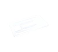 Couvercle GN 1/4 polypropylène transparent 265 x 162 mm empilable passe au lave-vaisselle