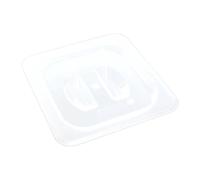 Couvercle GN 1/6 en polypropylène transparent 176 x 162 mm Empilable Passe au lave-vaisselle