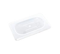 Couvercle GN 1/9 en Polypropylène - Transparent, Empilable, Passe au Lave-Vaisselle, Micro-ondes - 176x108mm - Qualité Gastro Alimentaire