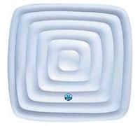 NetSpa Couvercle gonflable pour spa Aspen carré 128x128 cm Blanc