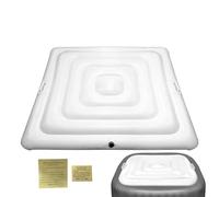 Couvercle gonflable, housse de rechange pour hots tubs, pliable, coussin de spa carré avec poignées, bloc d'isolation résistant aux UV pour la détente du voyage à la maison