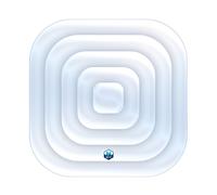 NetSpa Couvercle gonflable pour spa Aspen carré 128x128 cm Blanc