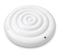 Couvercle Gonflable Rond pour Piscine, PVC avec Poignées，Blanche：145cm | Deux tailles, valve sécurisée, retrait rapide, entretien facile et rangement compact pour mieux protéger l’eau des débris.