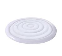 Couvercle Gonflable Rond pour Spa avec Poignées, 165cm Couvercle de Bain À Remous Gonflable, Couverture Thermique en PVC pour Extérieur Jardin, Coupe Vent & RéSistant À La Pluie