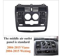 Couvercle Grille/Convient for Benz Vito Viano W636 panneau de sortie d'air avant AC grille de tableau de bord couvercle décoration de flux d'air intérieur remplacement(Standard)