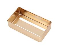 Couvercle Humbucker en Laiton Massif pour Guitares électriques, Durable, Antirouille, Conception à Deux Fentes pour le Contrôle du Bruit (GOLD)